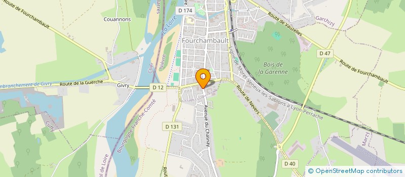 localisation de l'entreprise ASSOCIATION DES PARENTS D'ELEVES DE L'ECOLE DU CHASNAY à FOURCHAMBAULT