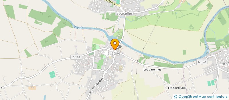 localisation de l'entreprise ASSOCIATION DES PARENTS D'ELEVES DE L'ECOLE DU SACRE-COEUR DE VILLEVEQUE  RIVES-DU-LOIR-EN-ANJOU