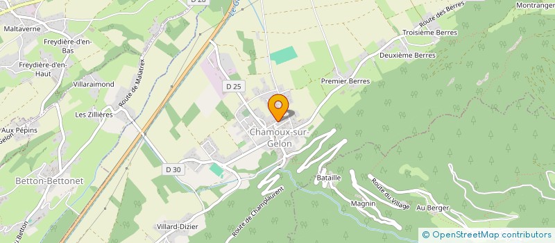 localisation de l'entreprise ASSOCIATION DES PARENTS D'ELEVES DE L'ECOLE ELEMENTAIRE DE CHAMOUX SUR GELON  CHAMOUX-SUR-GELON