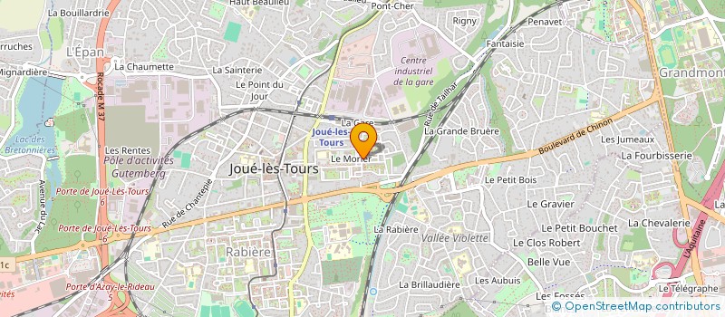 localisation de l'entreprise ASSOCIATION DES PARENTS D'ELEVES DE L'ECOLE ELEMENTAIRE DU MORIER (APE ECOLE DU MORIER) à JOUE-LES-TOURS
