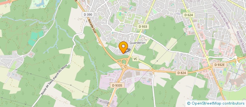 localisation de l'entreprise ASSOCIATION DES PARENTS D'ELEVES DE L'ECOLE FREDERIC MISTRAL (ASSOCIATION PE MISTRAL) à SAINT-PIERRE-DU-MONT
