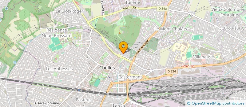 localisation de l'entreprise ASSOCIATION DES PARENTS D'ELEVES DE L'ECOLE GASNIER GUY  CHELLES