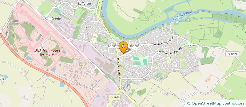 localisation de l'entreprise ASSOCIATION DES PARENTS D'ELEVES DE L'ECOLE HENRI DAVID  MONTREUIL-JUIGNE