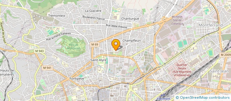 localisation de l'entreprise ASSOCIATION DES PARENTS D'ELEVES DE L'ECOLE JEAN BUTEZ  CLERMONT-FERRAND