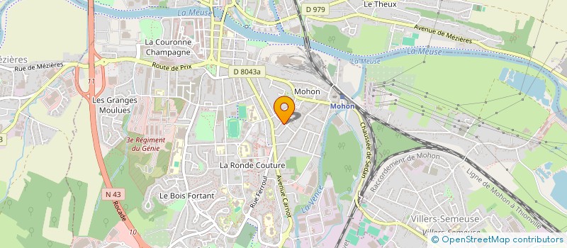 localisation de l'entreprise ASSOCIATION DES PARENTS D'ELEVES DE L'ECOLE JEAN ZAY  CHARLEVILLE-MEZIERES