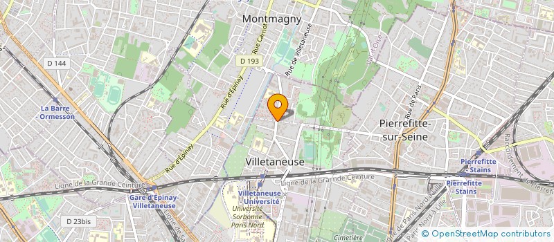 localisation de l'entreprise ASSOCIATION DES PARENTS D'ELEVES DE L'ECOLE JULES VALLES à VILLETANEUSE