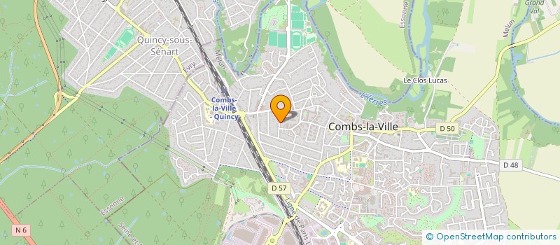 localisation de l'entreprise ASSOCIATION DES PARENTS D'ELEVES DE L'ECOLE LA NOUE MATERNELLE  COMBS-LA-VILLE