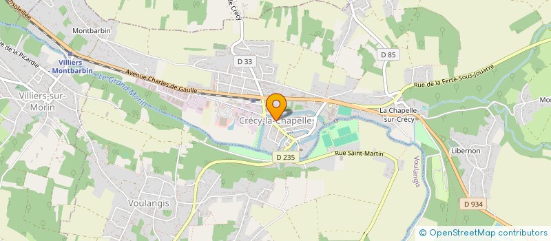 localisation de l'entreprise ASSOCIATION DES PARENTS D ELEVES DE L ECOLE LES PROMENADES DE CRECY LA CHAPELLE  CRECY-LA-CHAPELLE