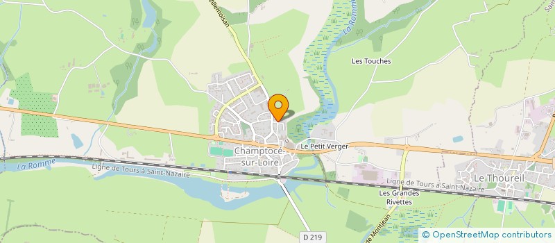 localisation de l'entreprise ASSOCIATION DES PARENTS D'ELEVES DE L'ECOLE LIBRE DE CHAMPTOCE- SUR-LOIRE  CHAMPTOCE-SUR-LOIRE