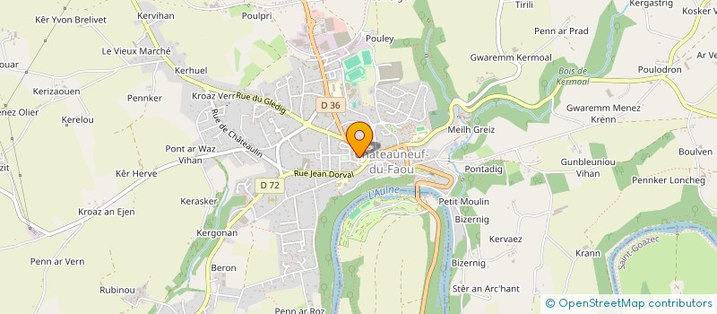localisation de l'entreprise ASSOCIATION DES PARENTS D'ELEVES DE L'ECOLE LIBRE ECOLE SAINT-MICHEL ET DU COLLEGE NOTRE-DAME DES PORTES (A.P.E.L ECOLE à CHATEAUNEUF-DU-FAOU