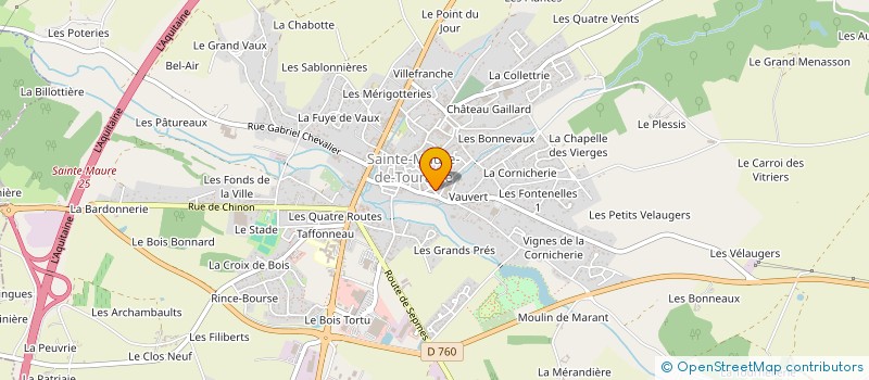 localisation de l'entreprise ASSOCIATION DES PARENTS D'ELEVES DE L'ECOLE LIBRE ' LE COUVENT' A SAINTE MAURE DE TOURAINE à SAINTE MAURE DE TOURAINE