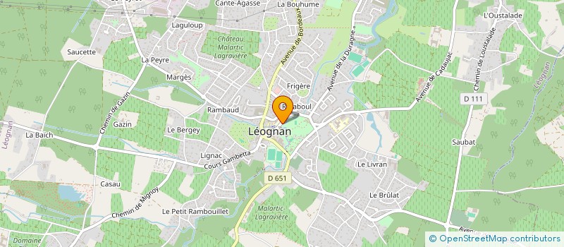 localisation de l'entreprise ASSOCIATION DES PARENTS D'ELEVES DE L'ECOLE LIBRE MIXTE DE LEOGNAN à LEOGNAN