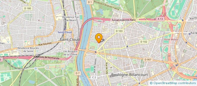 localisation de l'entreprise ASSOCIATION DES PARENTS D'ELEVES DE L'ECOLE MAIMONIDE à BOULOGNE-BILLANCOURT
