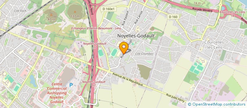localisation de l'entreprise ASSOCIATION DES PARENTS D'ELEVES DE L'ECOLE MARIE CURIE  NOYELLES-GODAULT