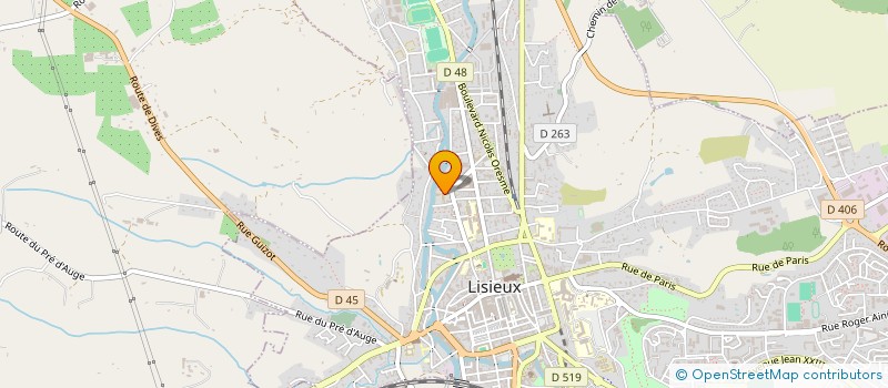 localisation de l'entreprise ASSOCIATION DES PARENTS D'ELEVES DE L'ECOLE MARIE CURIE à LISIEUX