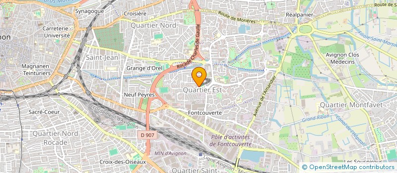 localisation de l'entreprise ASSOCIATION DES PARENTS D ELEVES DE L ECOLE MATERNELLE CLOS DU NOYER  AVIGNON