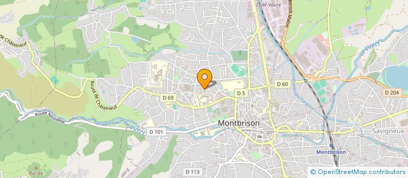 localisation de l'entreprise ASSOCIATION DES PARENTS D'ELEVES DE L'ECOLE MATERNELLE DE BEAUREGARD  MONTBRISON