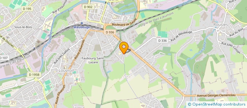 localisation de l'entreprise ASSOCIATION DES PARENTS D ELEVES DE L ECOLE MATERNELLE DU GRAND FORT  ROUSIES