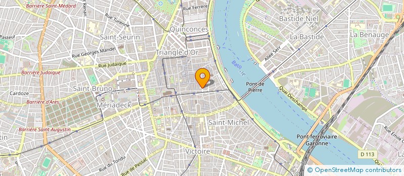 localisation de l'entreprise ASSOCIATION DES PARENTS D'ELEVES DE L'ECOLE MATERNELLE DU PAS SAINT-GEORGES  BORDEAUX