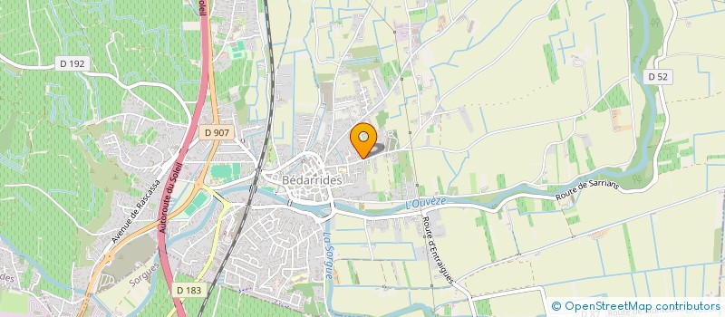 localisation de l'entreprise ASSOCIATION DES PARENTS D ELEVES DE L ECOLE MATERNELLE FREDERIC MISTRAL  BEDARRIDES