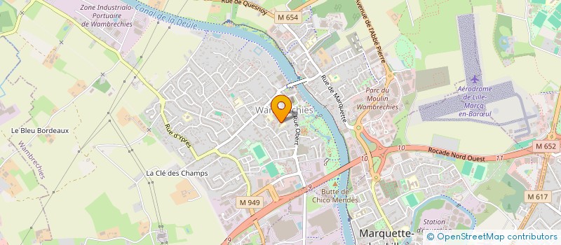 localisation de l'entreprise ASSOCIATION DES PARENTS D'ELEVES DE L'ECOLE MATERNELLE LOUIS LEROY  WAMBRECHIES