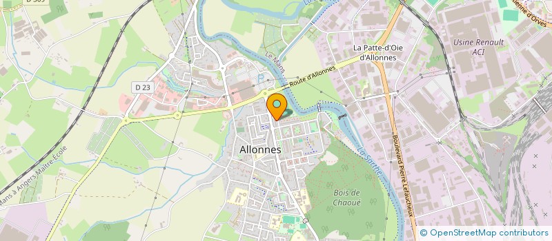 localisation de l'entreprise ASSOCIATION DES PARENTS D'ELEVES DE L'ECOLE MATERNELLE PASTEUR à ALLONNES