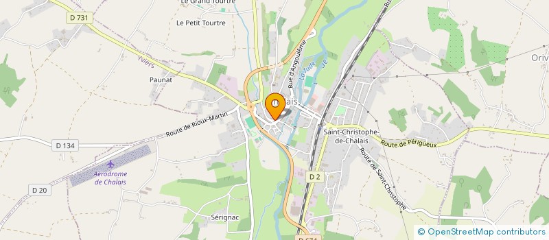 localisation de l'entreprise ASSOCIATION DES PARENTS D'ELEVES DE L'ECOLE MIXTE CASTEL-MARIE DE CHALAIS à CHALAIS