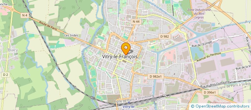 localisation de l'entreprise ASSOCIATION DES PARENTS D'ELEVES DE L'ECOLE MIXTE DE LA SALLE ET DE L'IMMACULEE CONCEPTION  VITRY LE FRANCOIS
