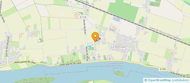 localisation de l'entreprise ASSOCIATION DES PARENTS D'ELEVES DE L'ECOLE MIXTE LIBRE DE LA BOHALLE  LOIRE-AUTHION