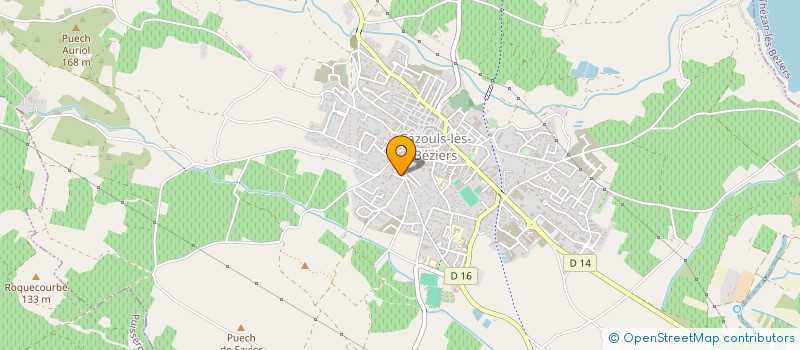 localisation de l'entreprise ASSOCIATION DES PARENTS D ELEVES DE L ECOLE MIXTE STE BERNADETTE (APEL)  CAZOULS-LES-BEZIERS