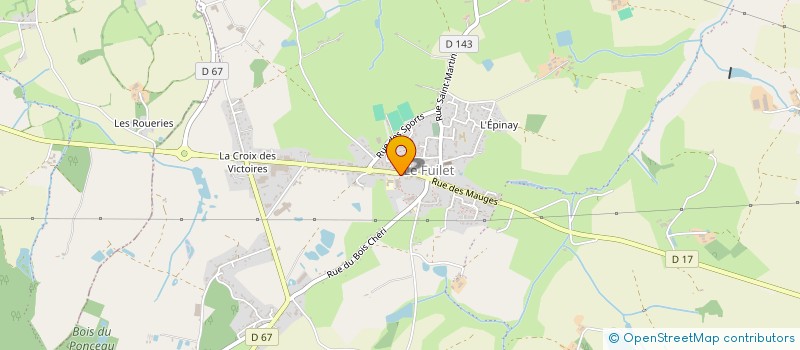 localisation de l'entreprise ASSOCIATION DES PARENTS D'ELEVES DE L'ECOLE NOTRE-DAME-DE-LANDEMONT  OREE-D'ANJOU