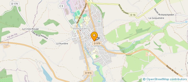 localisation de l'entreprise ASSOCIATION DES PARENTS D'ELEVES DE L'ECOLE NOTRE DAME DE VIMOUTIERS à VIMOUTIERS