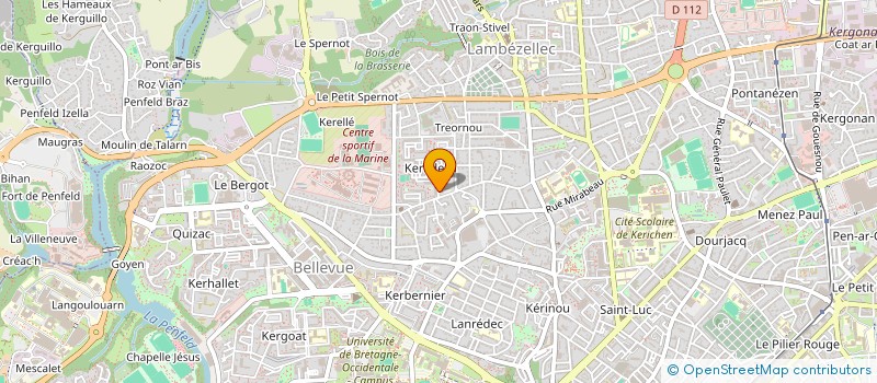 localisation de l'entreprise ASSOCIATION DES PARENTS D'ELEVES DE L'ECOLE PAUL DUKAS à BREST
