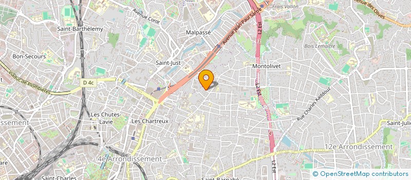 localisation de l'entreprise ASSOCIATION DES PARENTS D'ELEVES DE L'ECOLE PRIMAIRE BLANCARDE à MARSEILLE 12EME