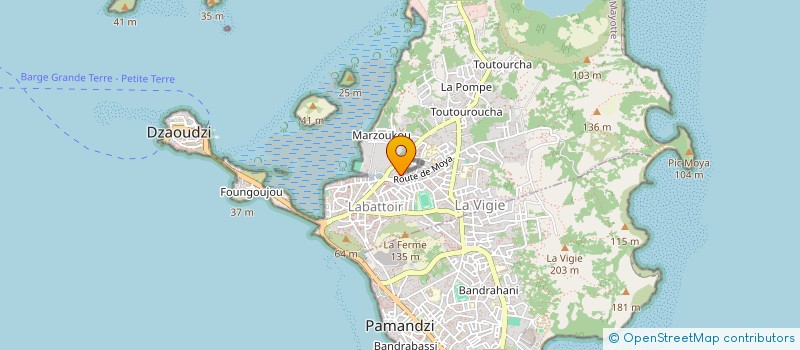 localisation de l'entreprise ASSOCIATION DES PARENTS D'ELEVES DE L'ECOLE PRIMAIRE DE LABATTOIR 5 à DZAOUDZI