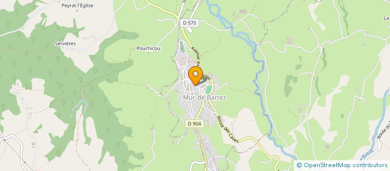 localisation de l'entreprise ASSOCIATION DES PARENTS D'ELEVES DE L ECOLE PRIMAIRE DE MUR DE BARREZ  MUR-DE-BARREZ