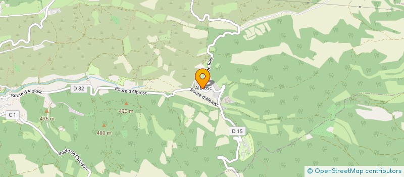 localisation de l'entreprise ASSOCIATION DES PARENTS D'ELEVES DE L'ECOLE PRIMAIRE DE SAINT MARTIN DE BROMES  SAINT-MARTIN-DE-BROMES