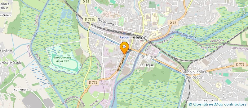 localisation de l'entreprise ASSOCIATION DES PARENTS D'ELEVES DE L'ECOLE PRIMAIRE ET MATERNELLE NOTRE DAME  REDON