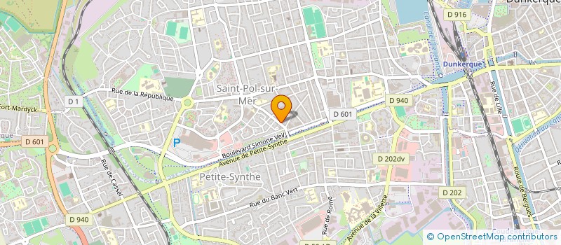 localisation de l'entreprise ASSOCIATION DES PARENTS D'ELEVES DE L'ECOLE PRIMAIRE JEAN JAURES DE LA VILLE DE SAINT POL SUR MER à DUNKERQUE