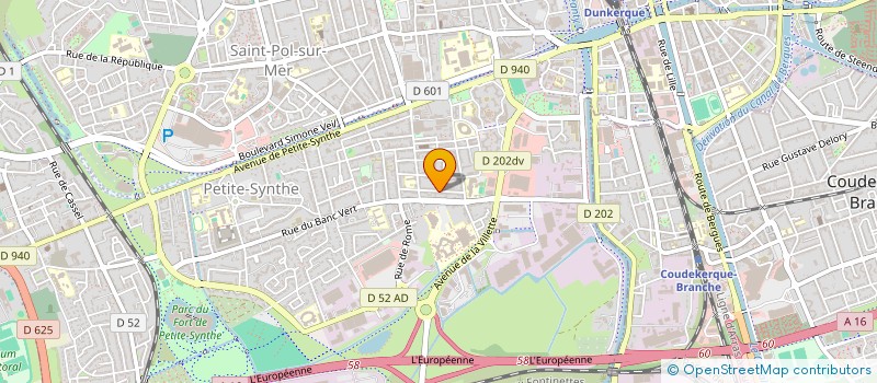 localisation de l'entreprise ASSOCIATION DES PARENTS D'ELEVES DE L'ECOLE PRIMAIRE JULES FERRY-DUNKERQUE à DUNKERQUE