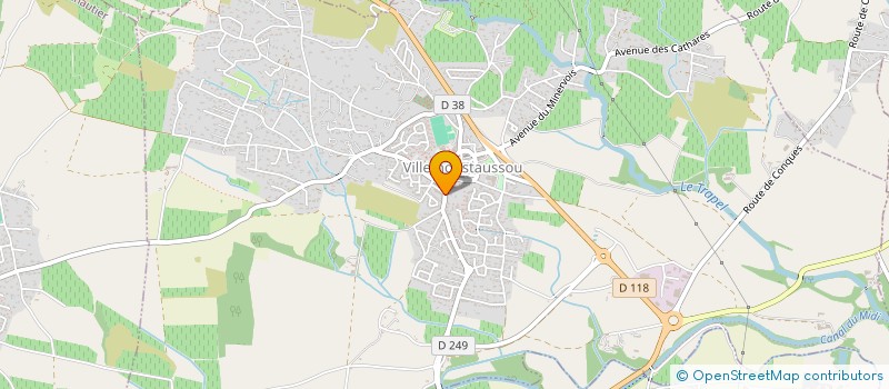localisation de l'entreprise ASSOCIATION DES PARENTS D'ELEVES DE L'ECOLE PRIMAIRE LEON BLUM DE VILLEMOUSTAUSSOU à VILLEMOUSTAUSSOU
