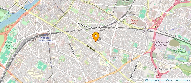 localisation de l'entreprise ASSOCIATION DES PARENTS D'ELEVES DE L'ECOLE PRIMAIRE PIERRE-LOUIS LEBAS à ANGERS