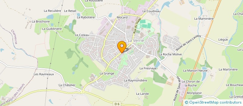 localisation de l'entreprise ASSOCIATION DES PARENTS D ELEVES DE L ECOLE PRIMAIRE PRIVEE DE GARCONS DE LA VERRIE à CHANVERRIE