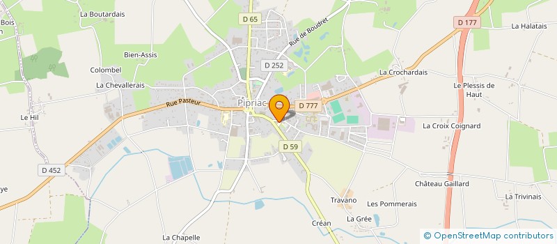 localisation de l'entreprise ASSOCIATION DES PARENTS D'ELEVES DE L'ECOLE PRIMAIRE PRIVEE MIXTE DE PIPRIAC à PIPRIAC