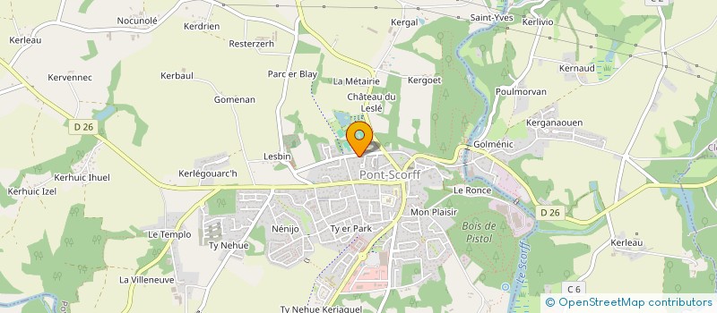 localisation de l'entreprise ASSOCIATION DES PARENTS D'ELEVES DE L'ECOLE PRIVEE DE PONT-SCORFF  PONT-SCORFF