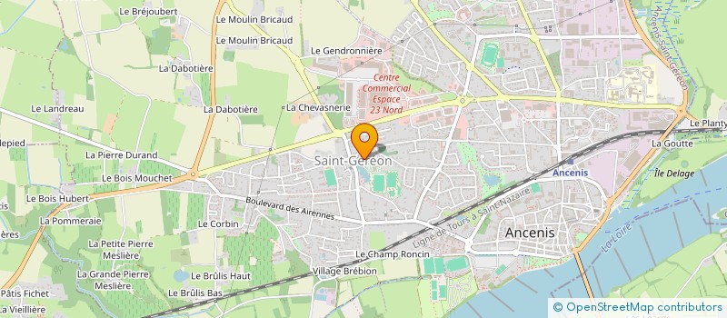 localisation de l'entreprise ASSOCIATION DES PARENTS D'ELEVES DE L'ECOLE PRIVEE DU GOTHA  ANCENIS-SAINT-GEREON