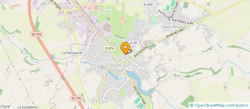 localisation de l'entreprise ASSOCIATION DES PARENTS D'ELEVES DE L'ECOLE PRIVEE DU SACRE-COEUR DE TORIGNI-SUR-VIRE  TORIGNY-LES-VILLES