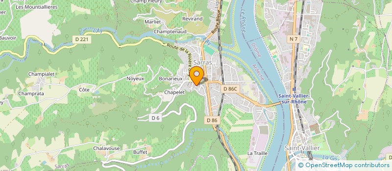 localisation de l'entreprise ASSOCIATION DES PARENTS D'ELEVES DE L'ECOLE PRIVEE DU VIEUX CHATEAU (A.P.E.L) - SARRAS  SARRAS