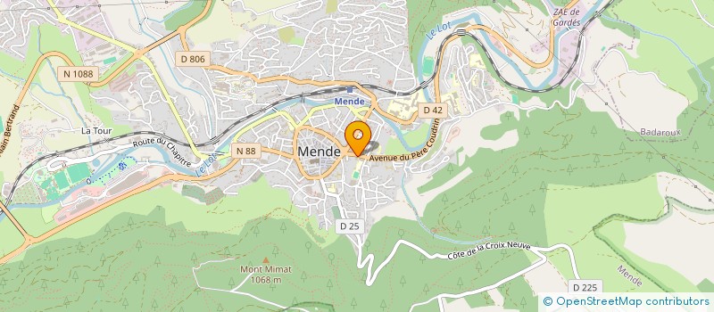 localisation de l'entreprise ASSOCIATION DES PARENTS D'ELEVES DE L'ECOLE PRIVEE JEANNE D'ARC DE MENDE à MENDE