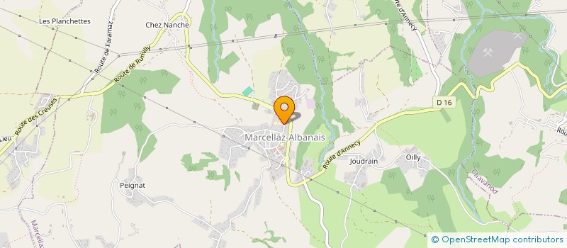 localisation de l'entreprise ASSOCIATION DES PARENTS D'ELEVES DE L'ECOLE PRIVEE LEON MARIE DE MARCELLAZ-ALBANAIS  MARCELLAZ-ALBANAIS